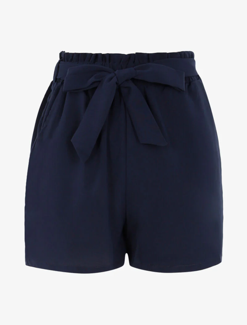 Korte vloeiende losse snit - marineblauw