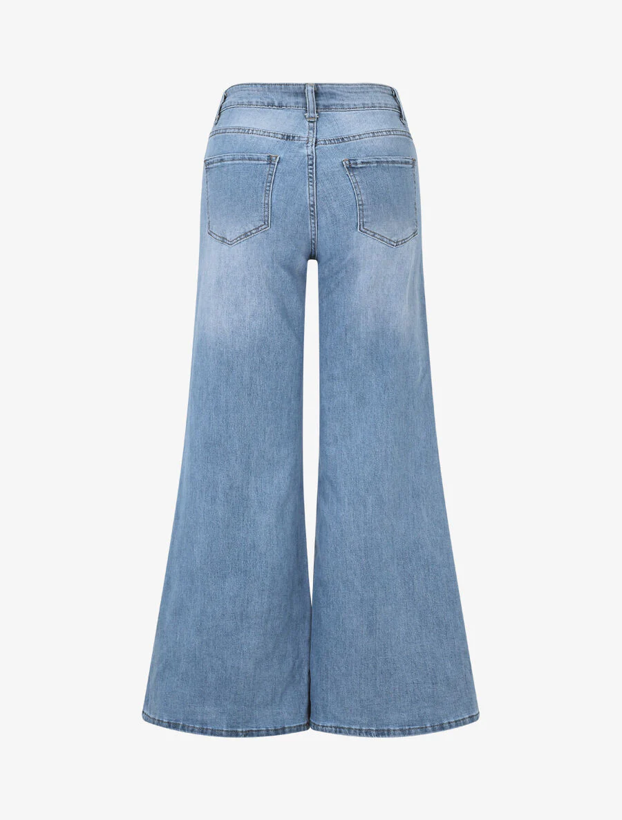 Loszittende boyfriend-jeans - blauw - Image 2