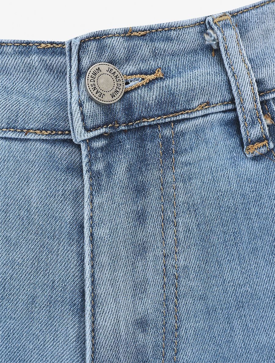 Loszittende boyfriend-jeans - blauw - Image 3