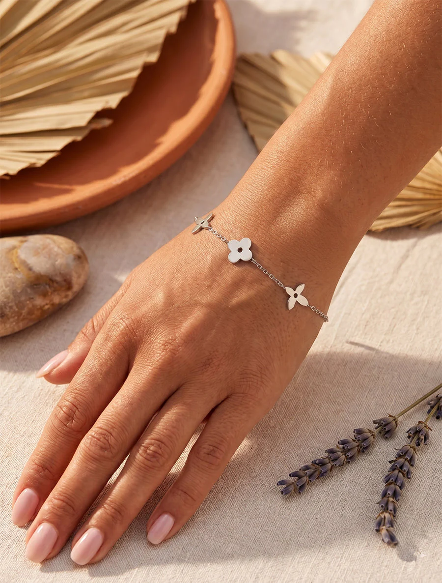 Madeliefjesmotief armband - Geld