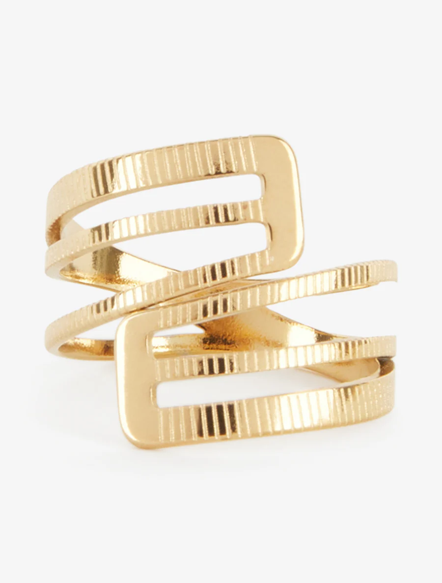 Manchet stijl ring - Goud - Image 3