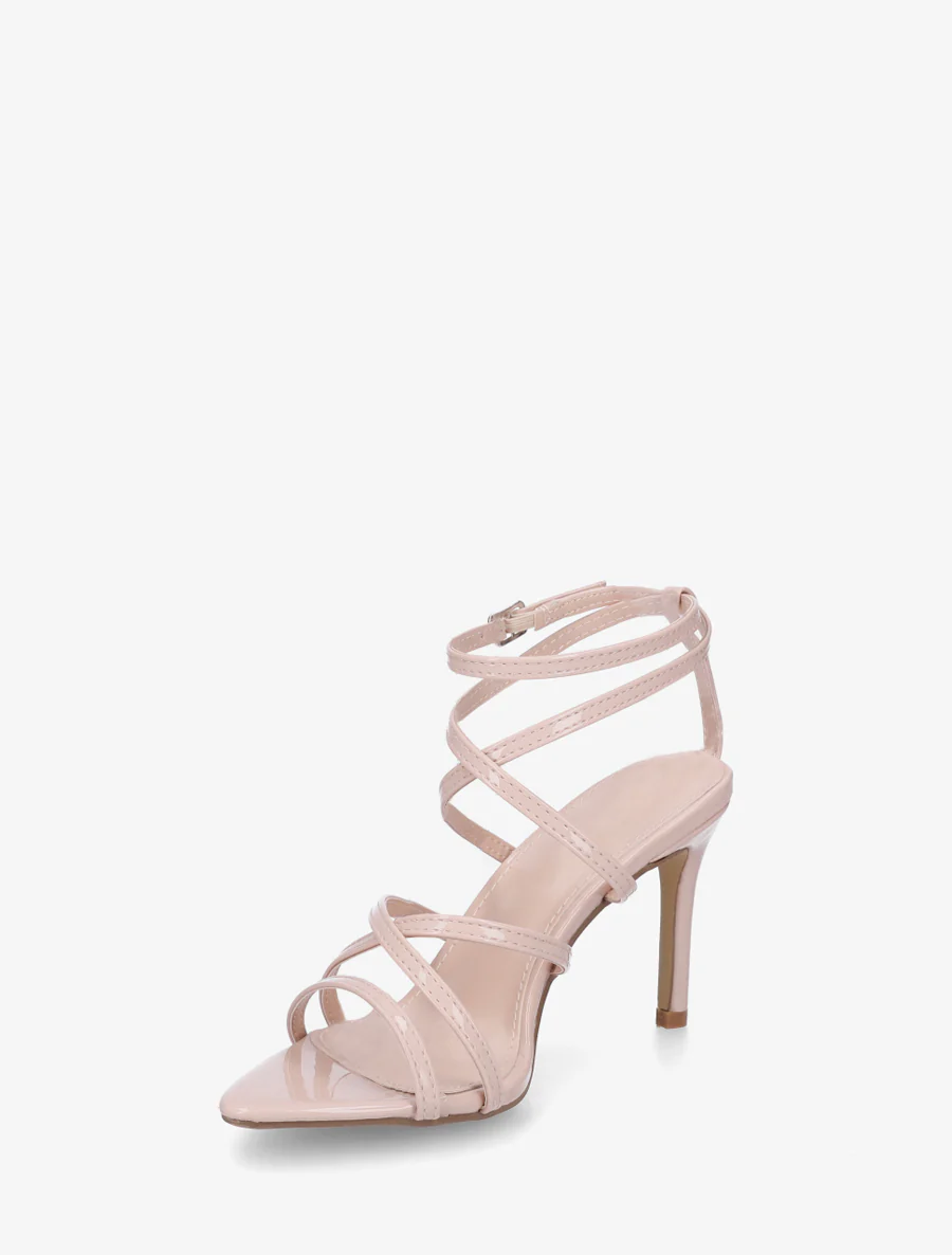 Meerriem sandalen met naaldhak - Beige - Image 3