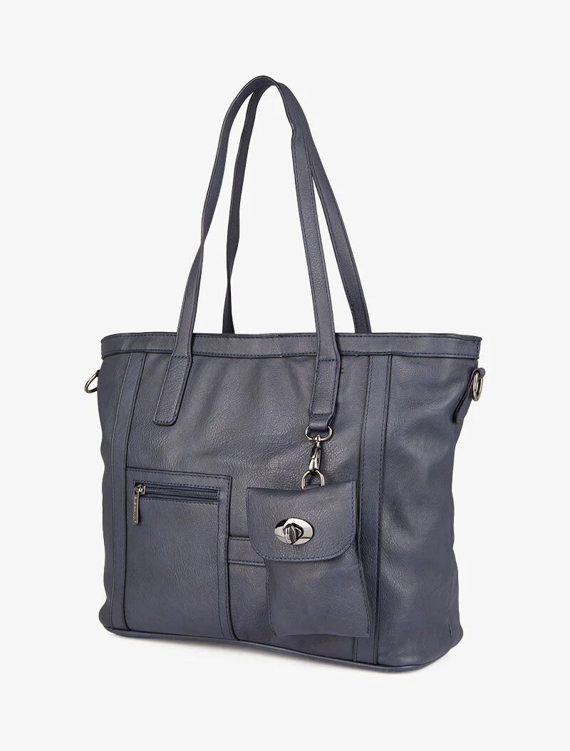 Melinda boodschappentas met zak - Blauw - Image 2