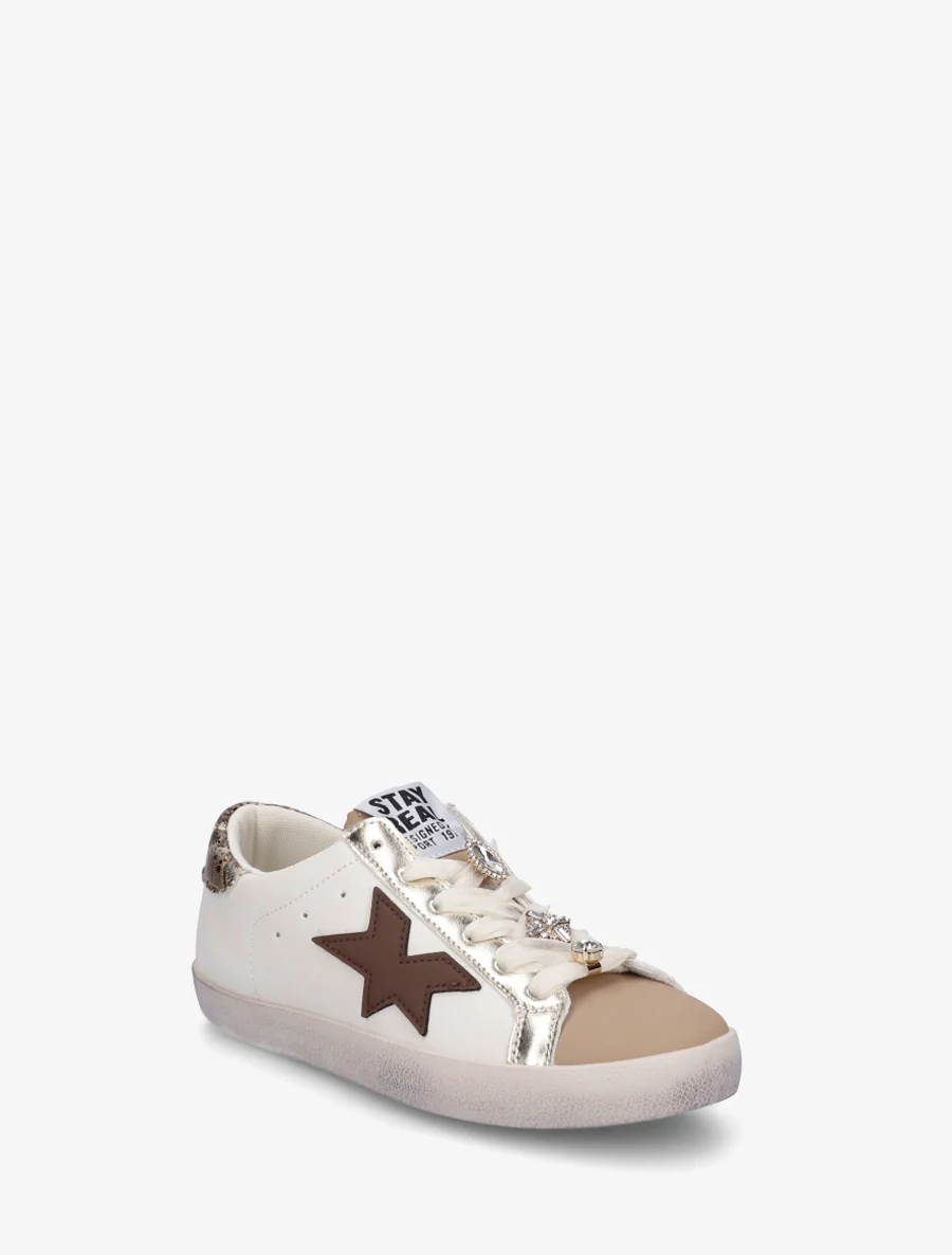 Met strass versierde sneakers - Bruin - Image 2