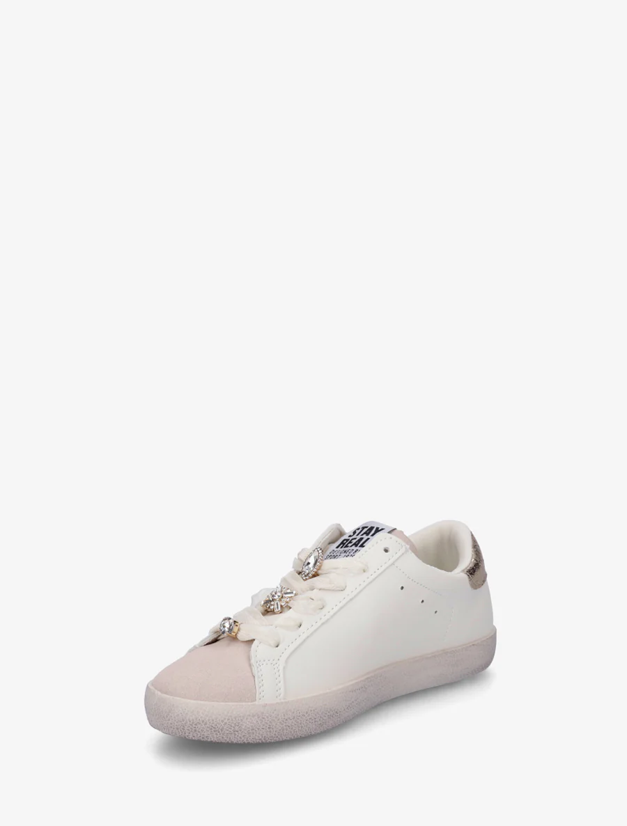 Met strass versierde sneakers - Bordeaux - Image 3
