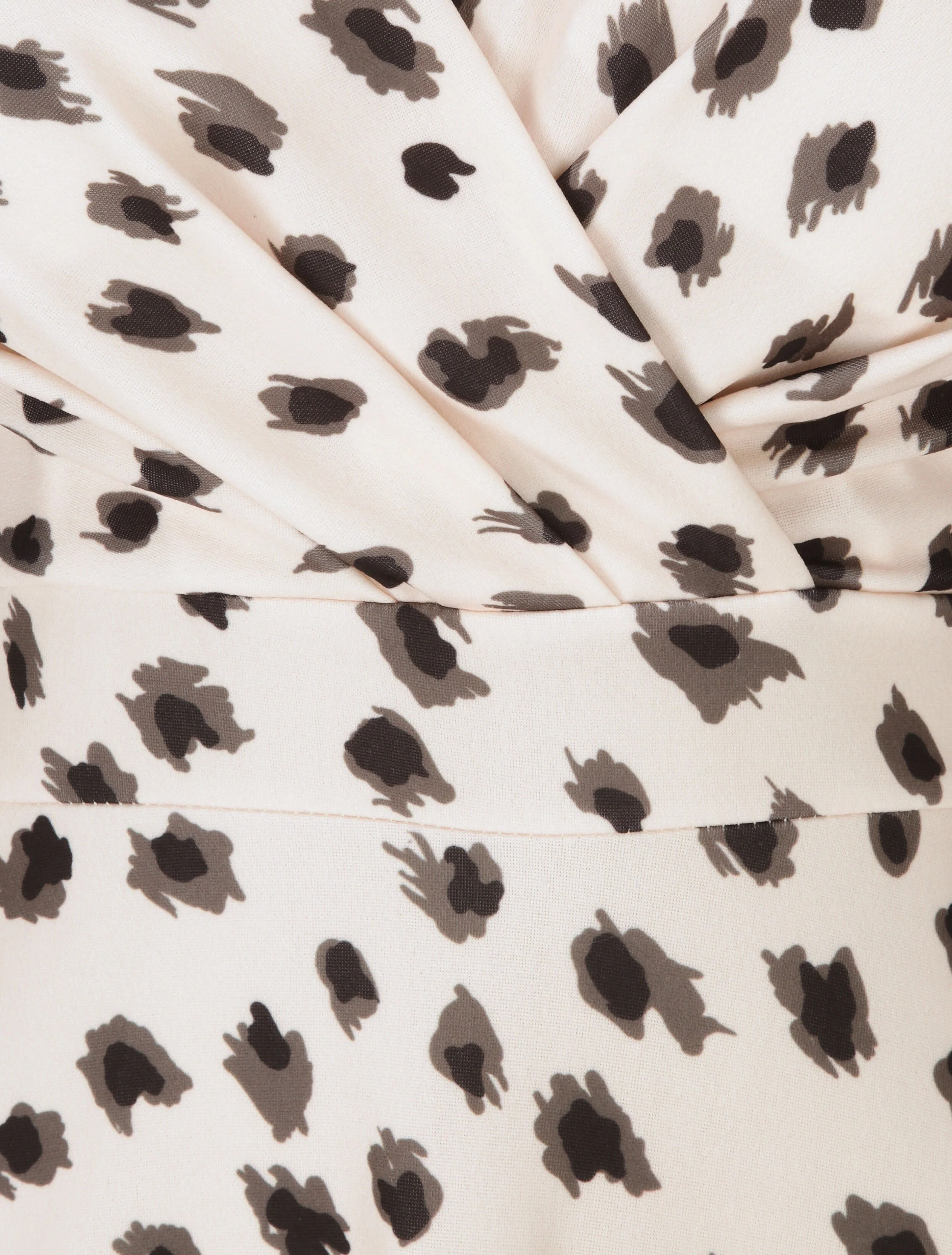 Midi leopard print jurk - Beige - Image 3