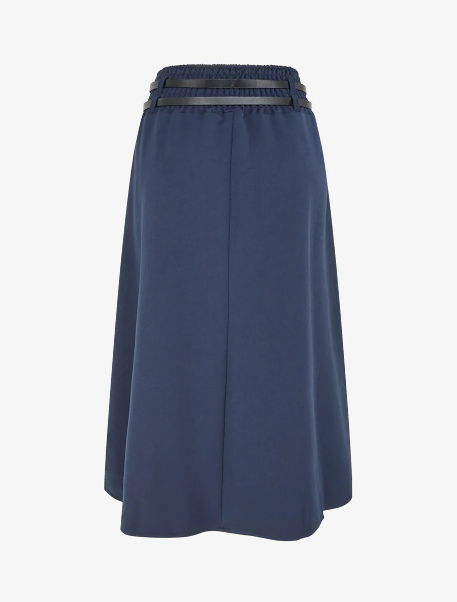 Midirok met dubbele riemen - Marine - Image 2