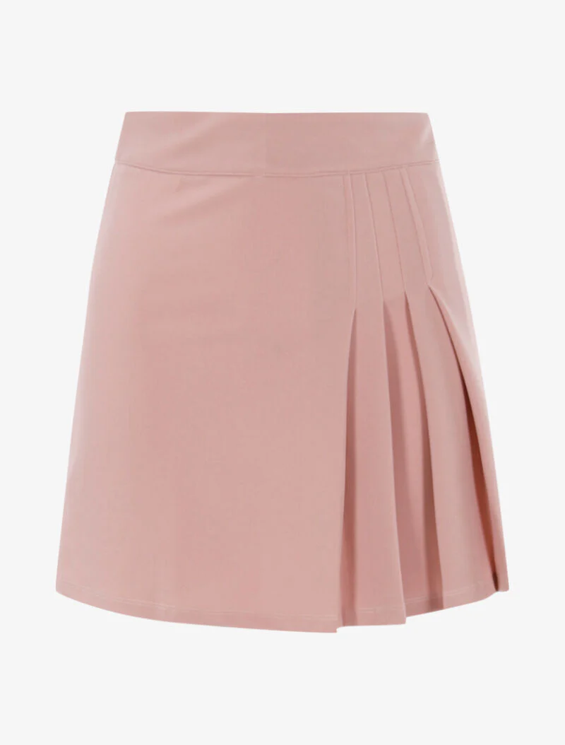 Minirok met geplooide details - roze