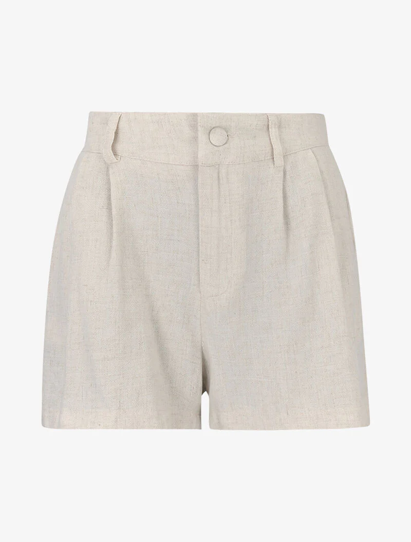 Mini short van canvas - beige