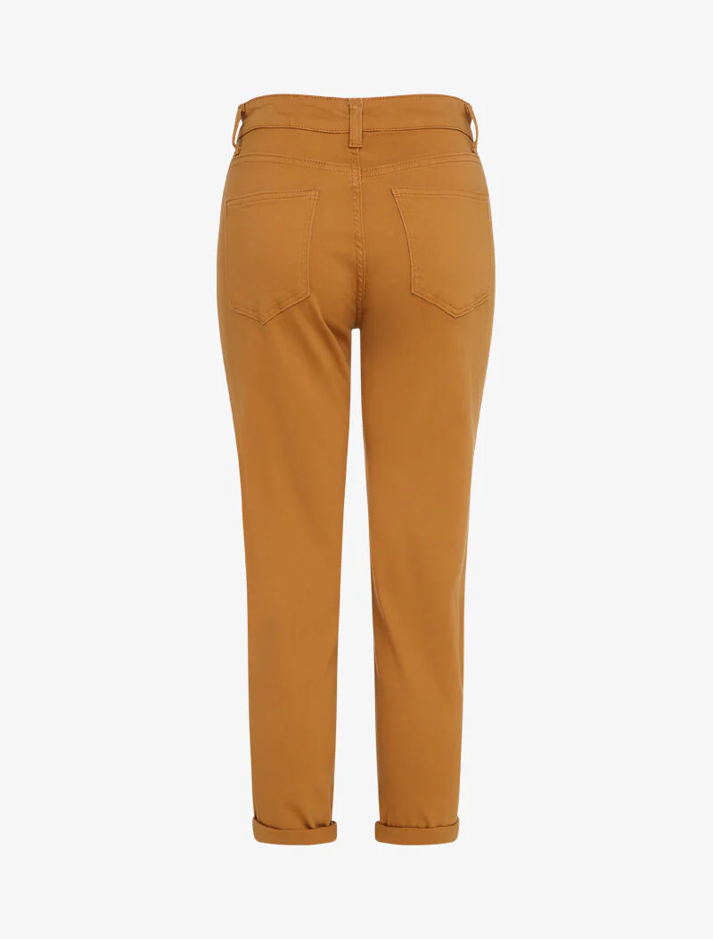 Mom jeans 7/8 hoge taille - Mosterd - Image 2