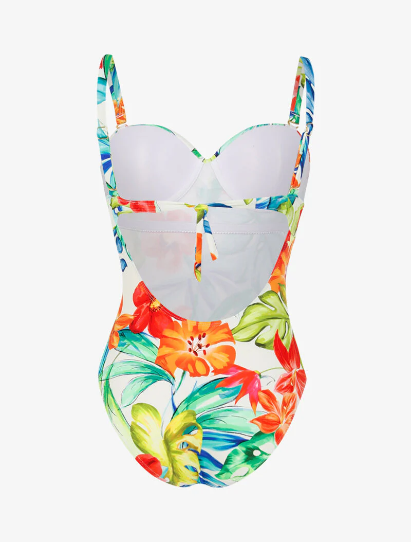 Monokini met tropische print - écru - ecru - Image 2