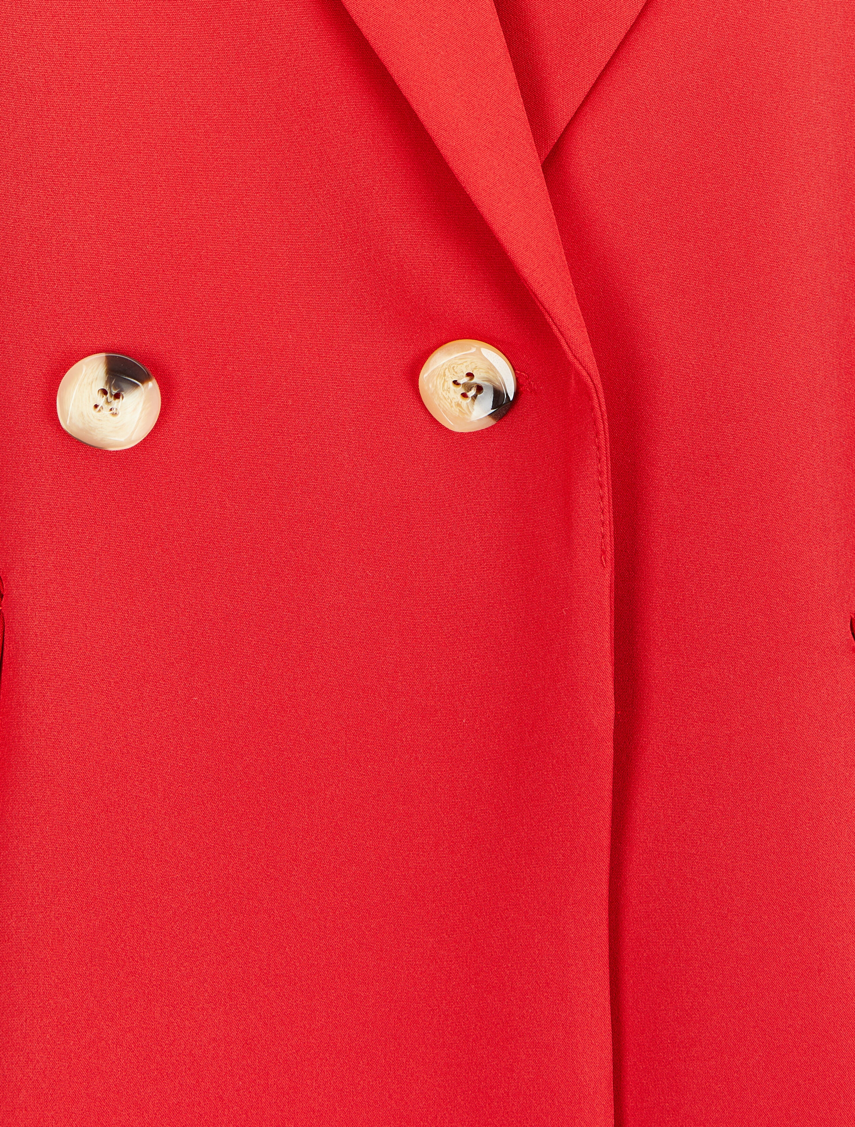 Mouwloze blazerstijl jas - Rood - Image 3