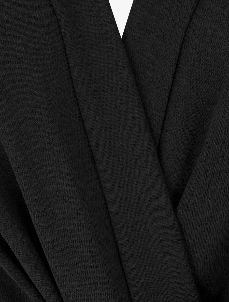Mouwloze jumpsuit met overslagkraag - Zwart - Image 3