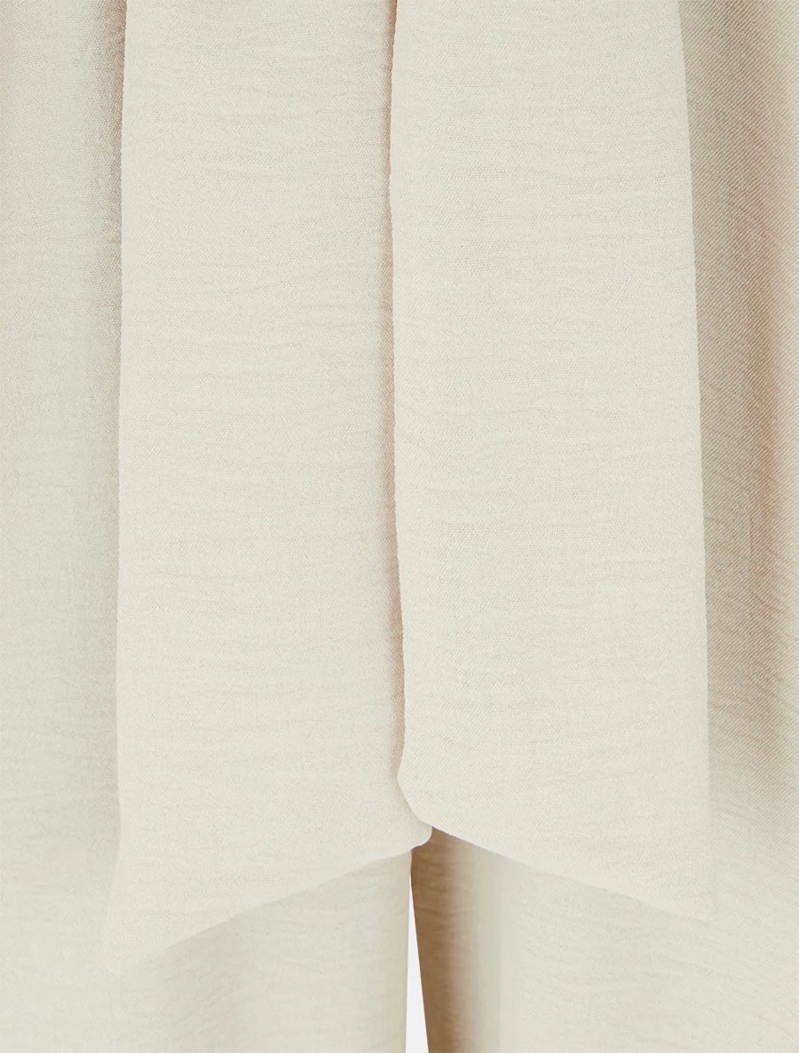 Mouwloze jumpsuit met overslagkraag - Beige - Image 3