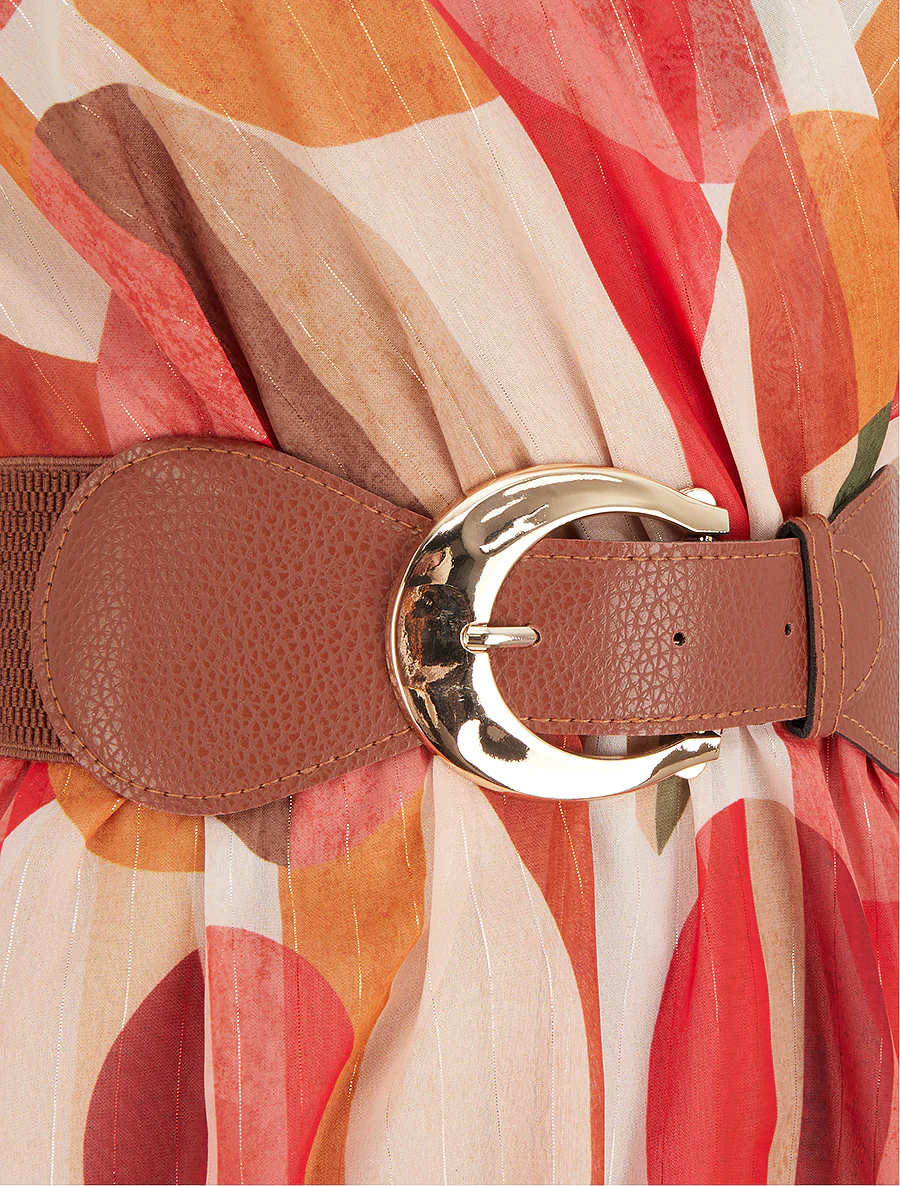 Mouwloze skaterjurk met fantasieprint - Rood - Image 3