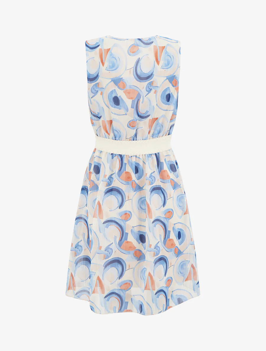 Mouwloze skaterjurk met grafische print - Lichtblauw - Image 2