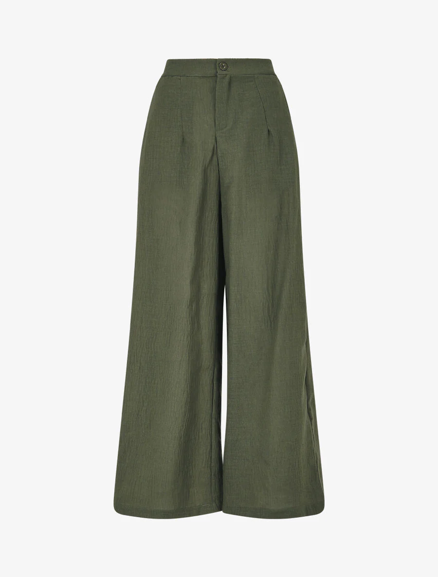 Mouwloze top en broek - Kakigroen - Image 4