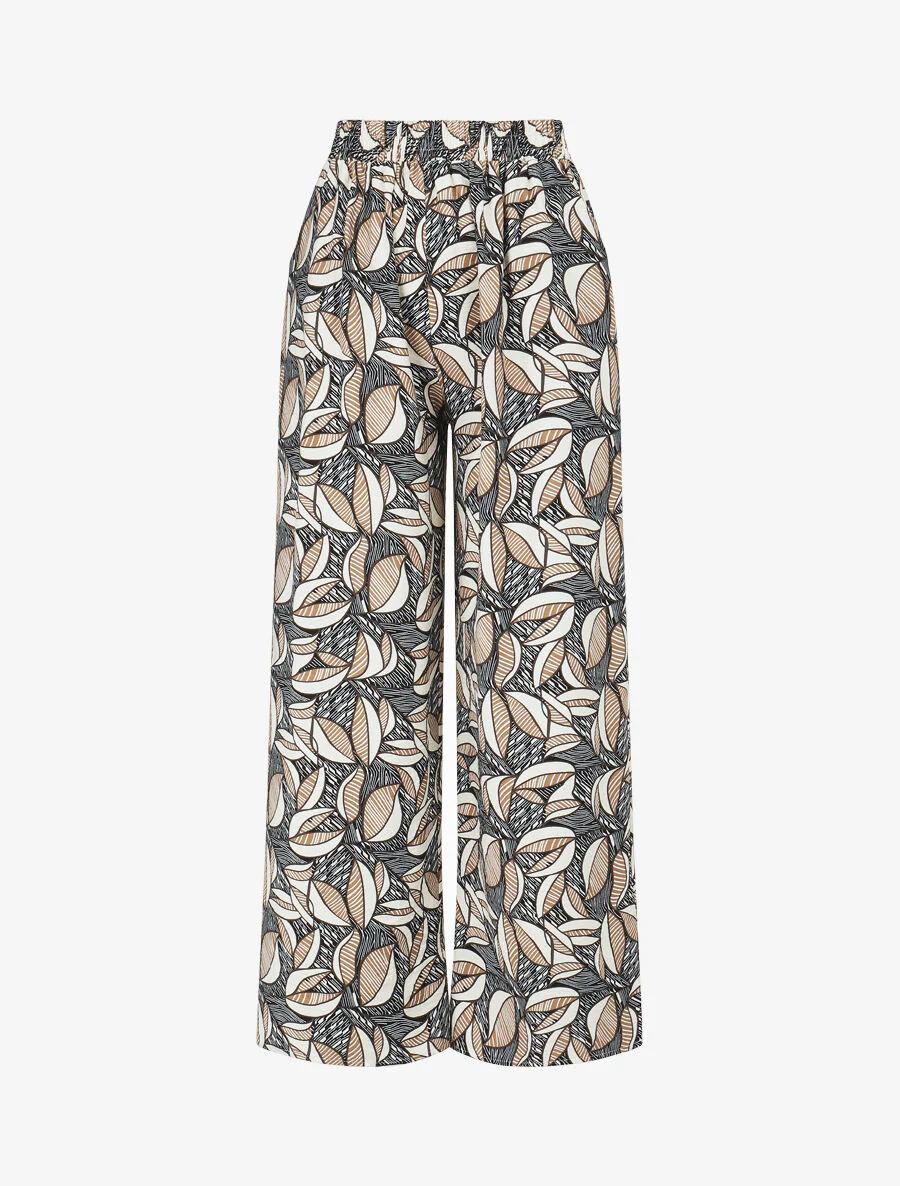 Mouwloze top en broek met waxprint - zwart - Image 4