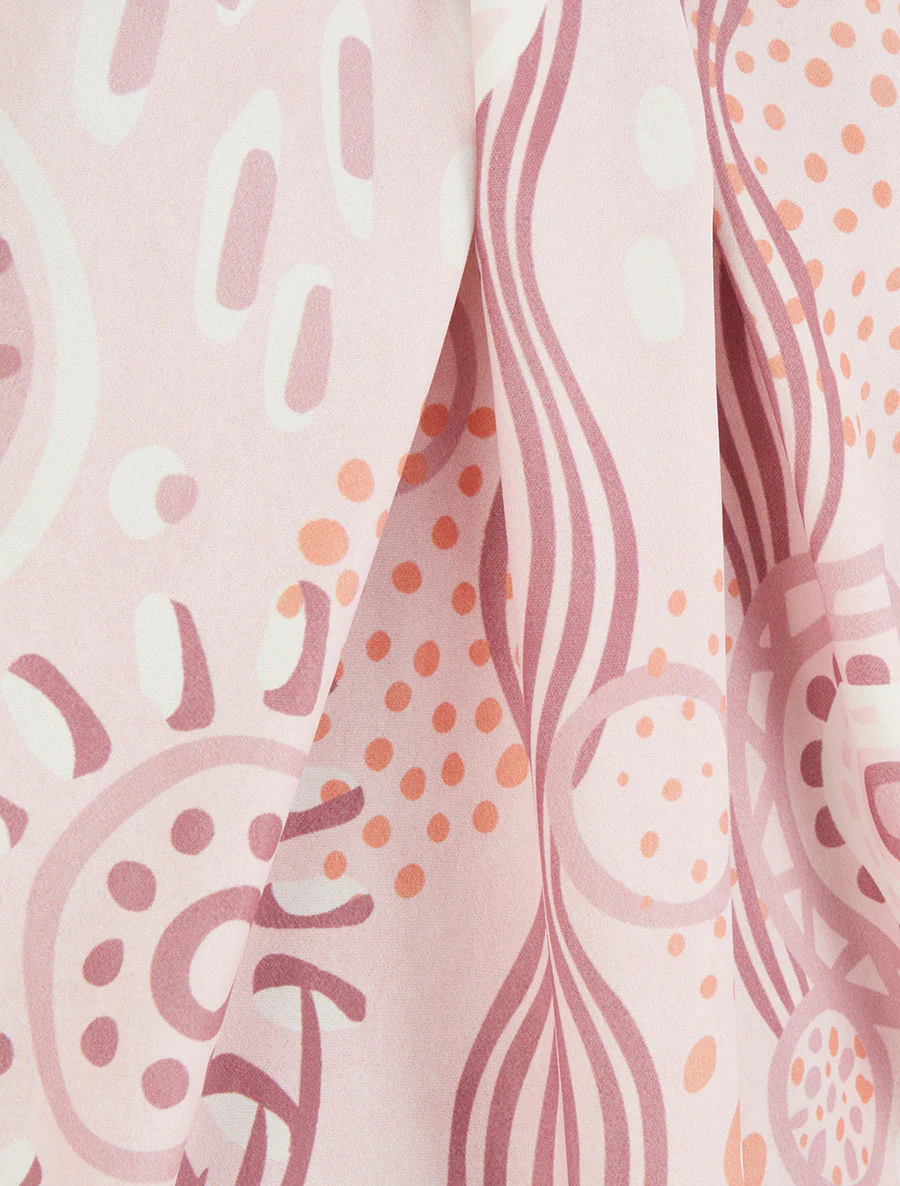 Mouwloze top met grafische print - Roos - Image 3