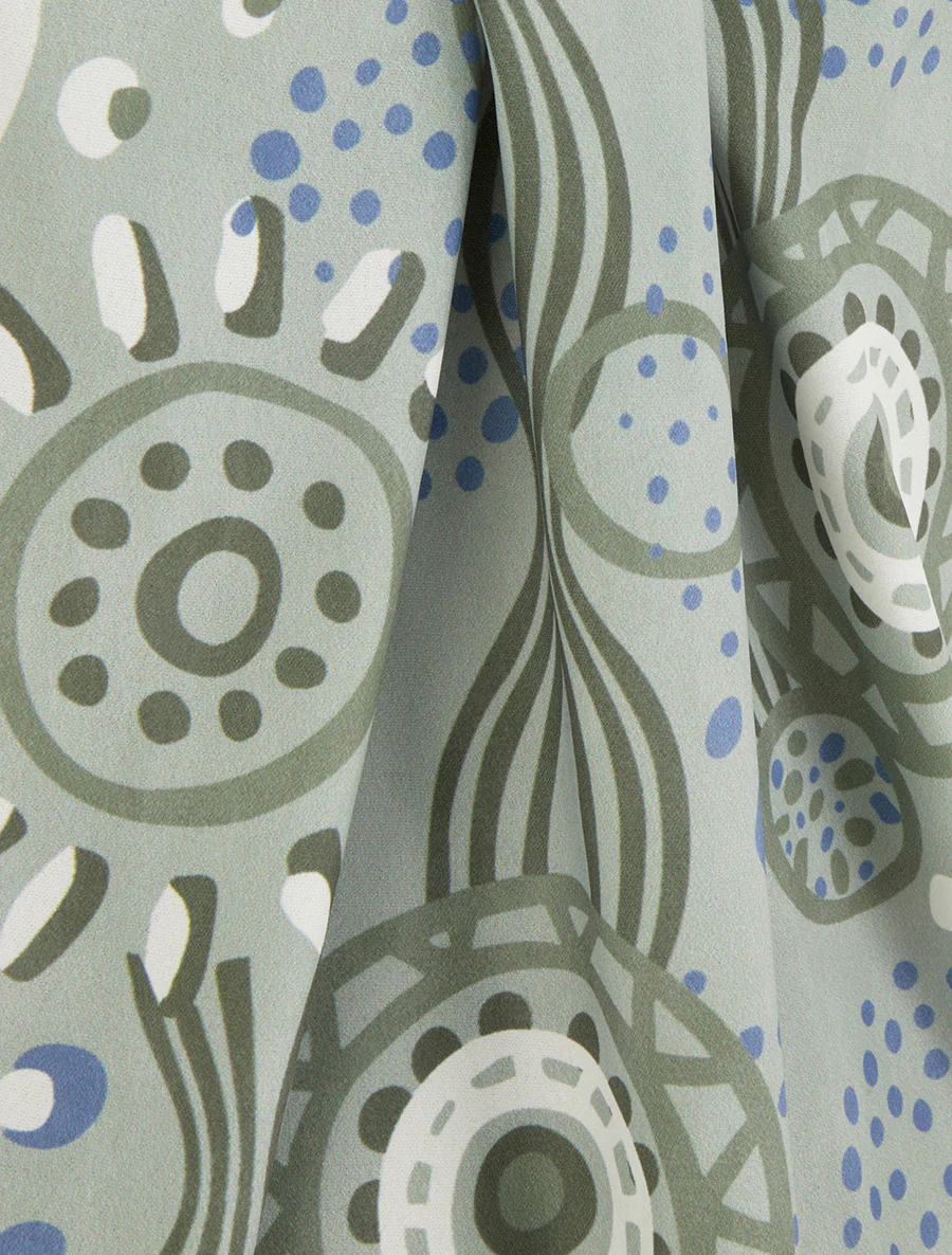 Mouwloze top met grafische print - Lichtgroen - Image 3