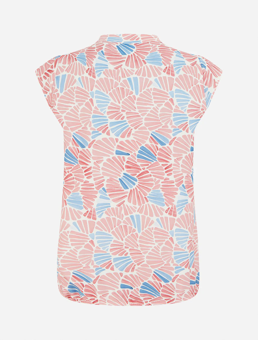 Mouwloze top met mozaïekprint - Roos - Image 2