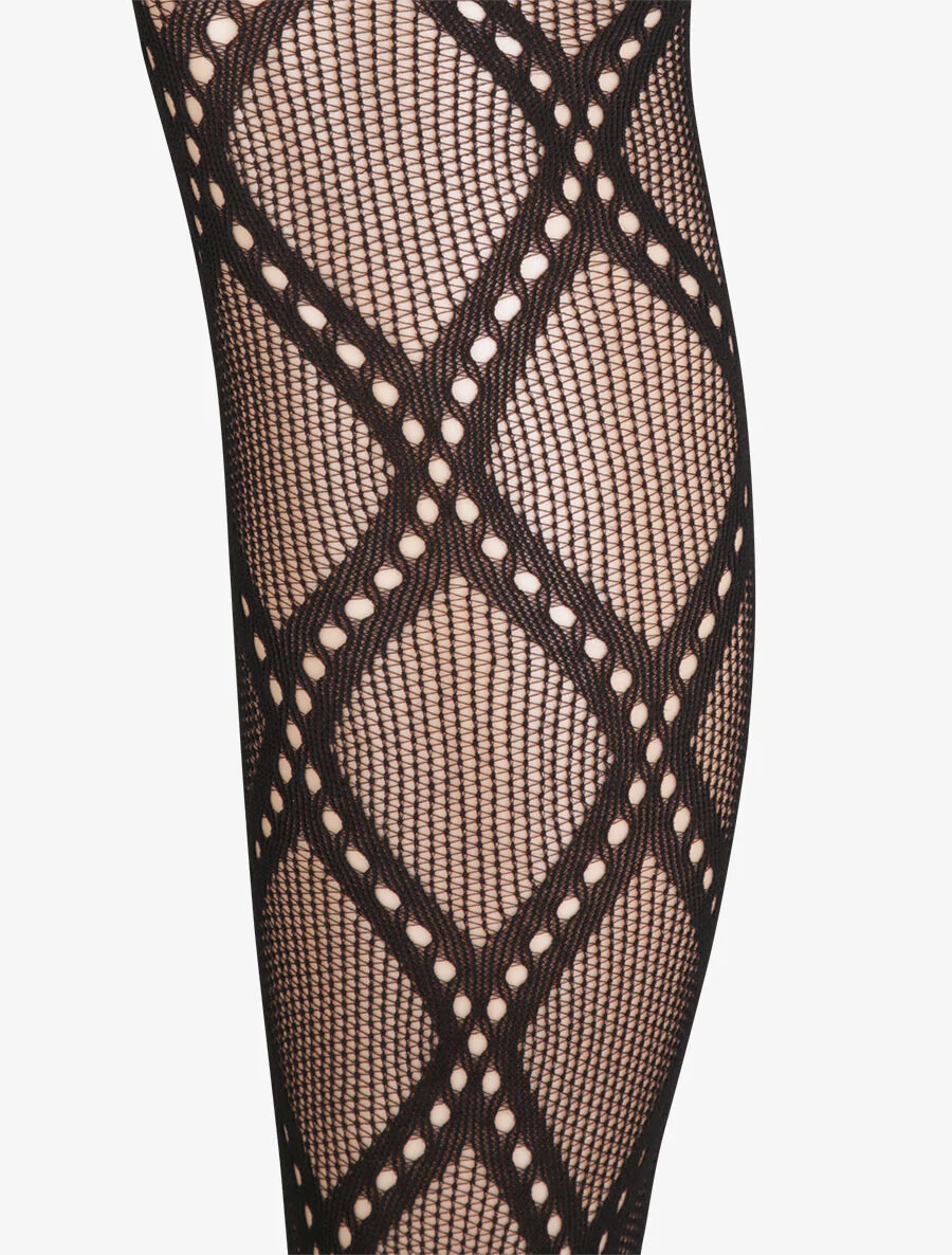 Netpanty's met opengewerkte mazen - Zwart - Image 2