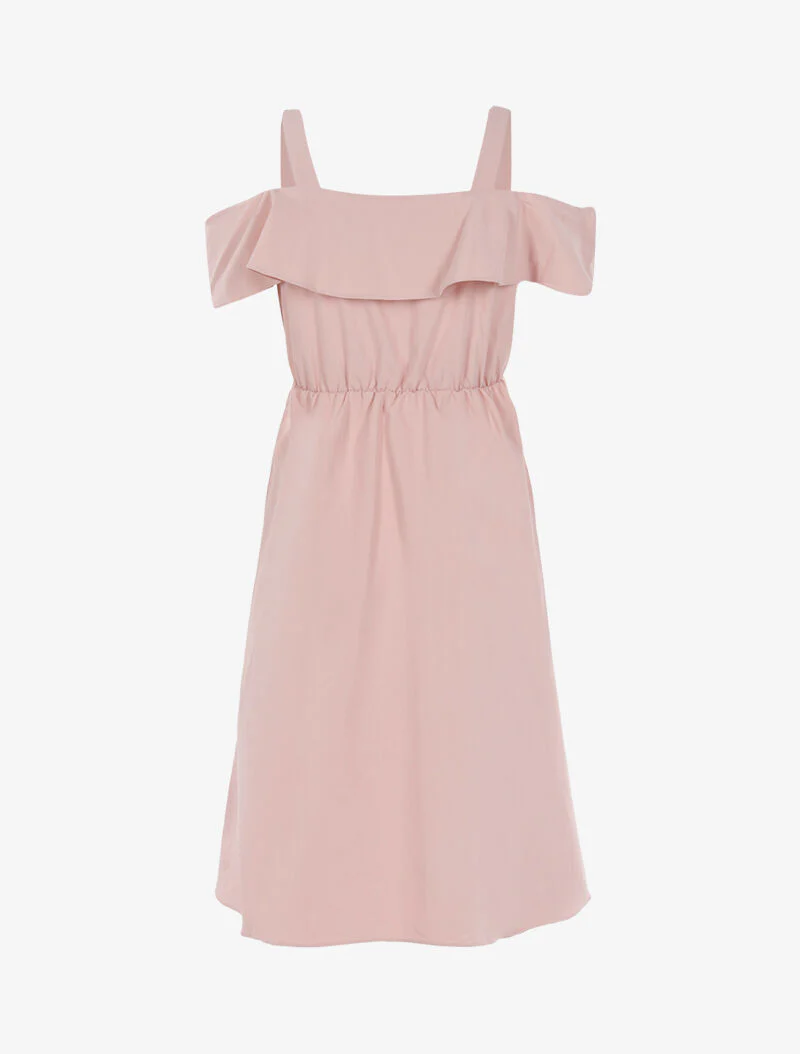 Off-shoulder jurk - roze - Image 2