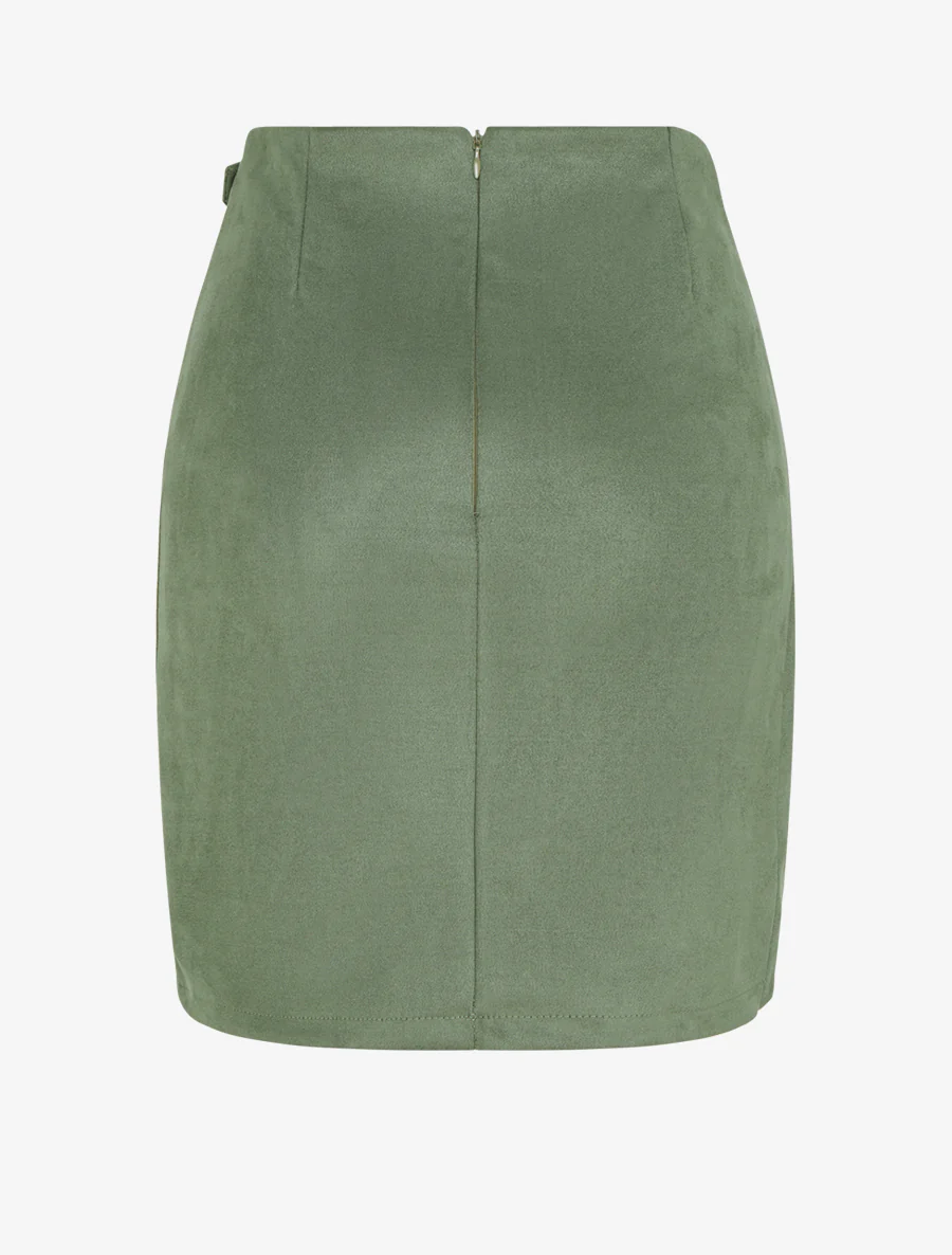 Omslagrok met oogje stijl - Kaki - Image 2