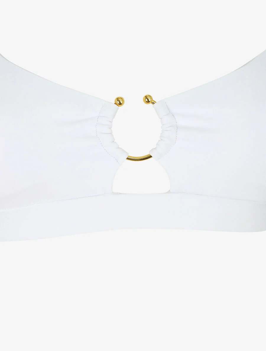 Ongepaarde bikini met ring - Zwart - Image 3