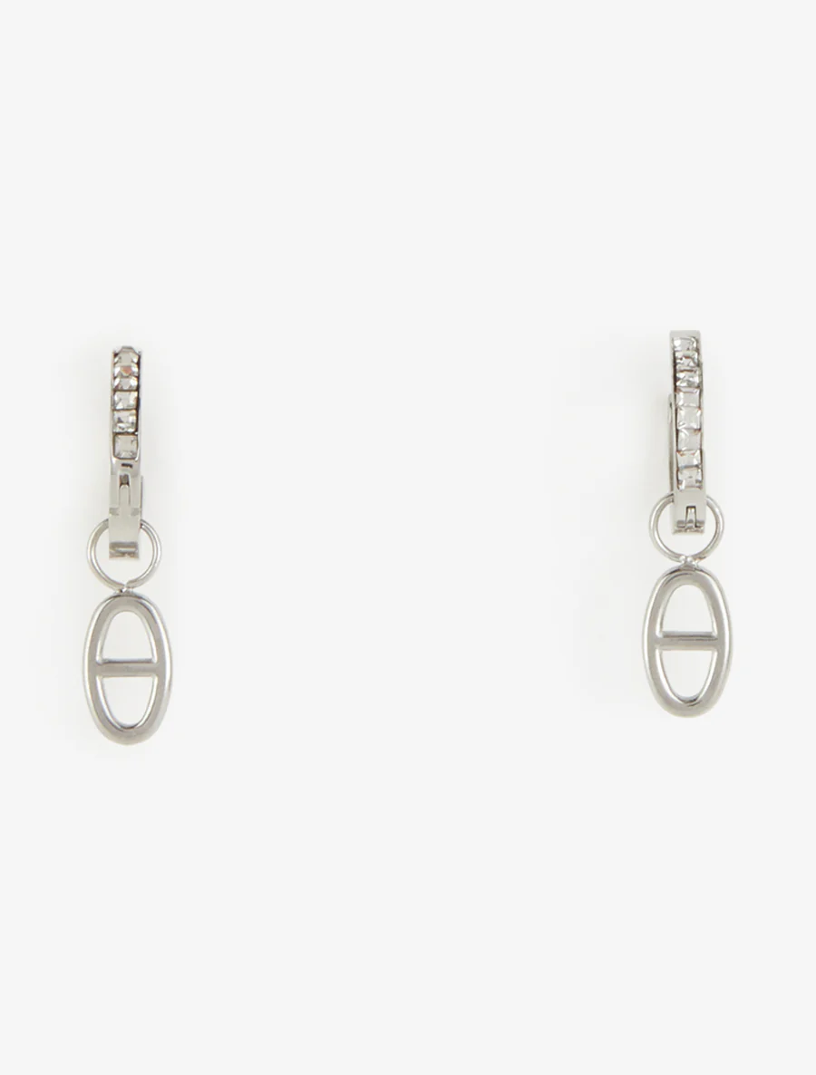 Oorbellen met een hanger in ankerkettingstijl - Geld - Image 2