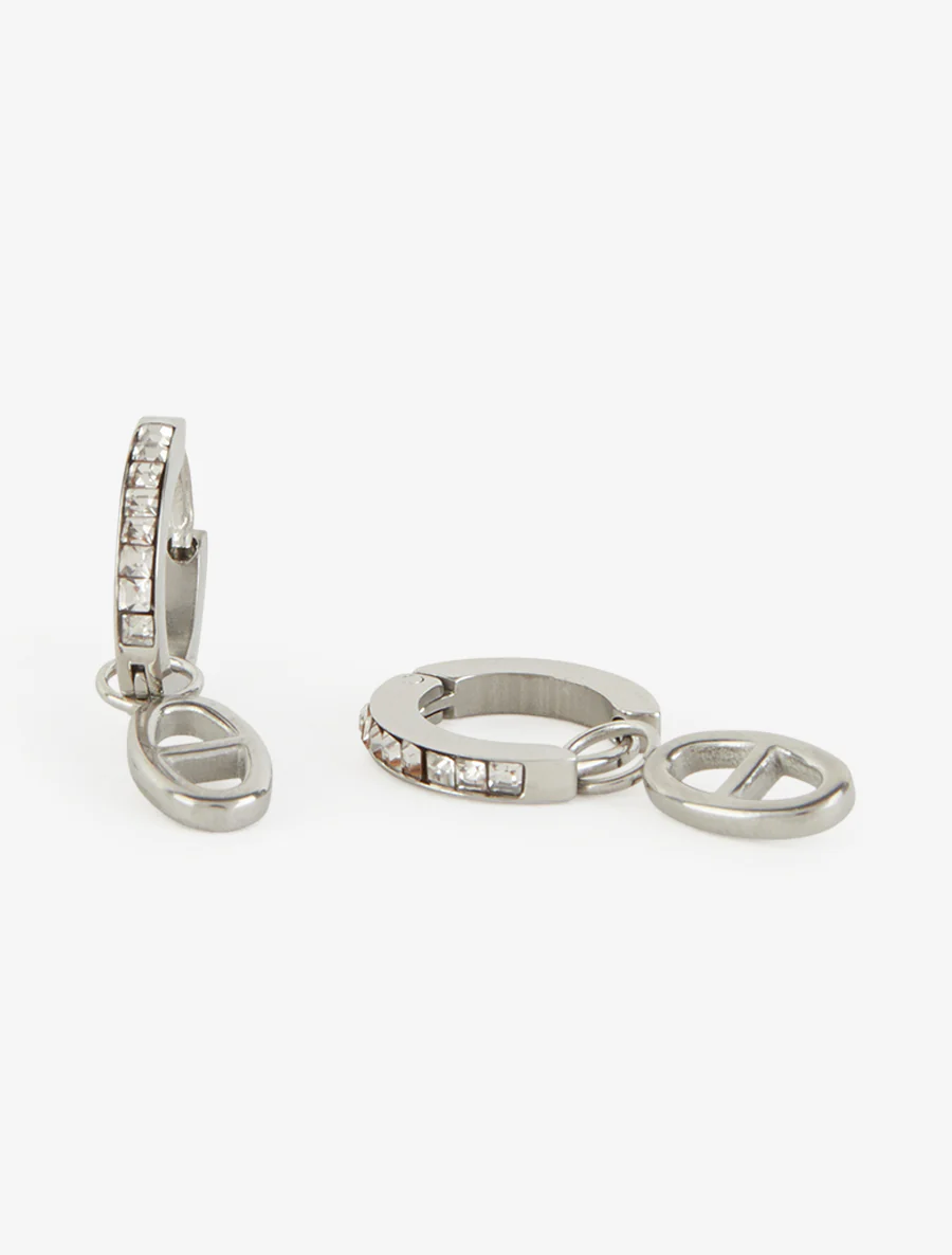 Oorbellen met een hanger in ankerkettingstijl - Geld - Image 3