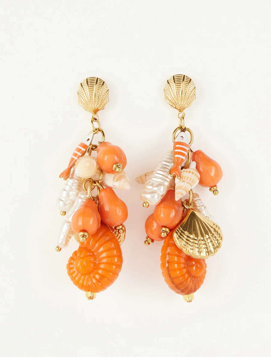 Oorbellen met zeevaartmotief - Oranje - Image 2