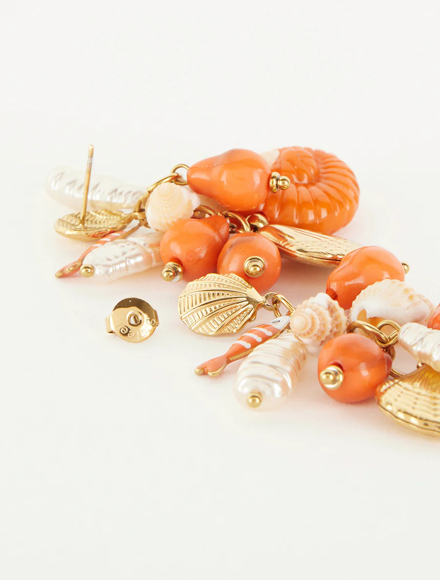 Oorbellen met zeevaartmotief - Oranje - Image 3