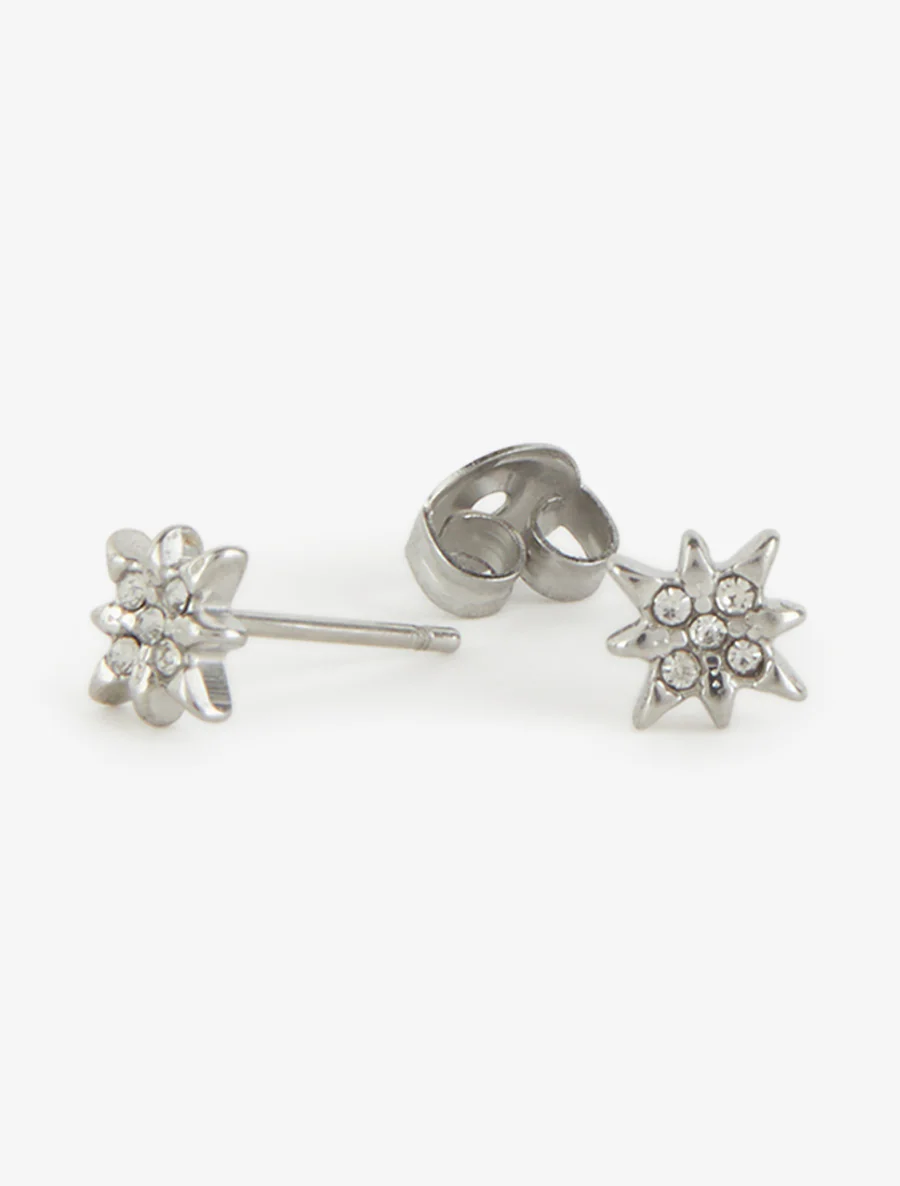 Oorstekers met strass-sterrenmotief - Geld - Image 3