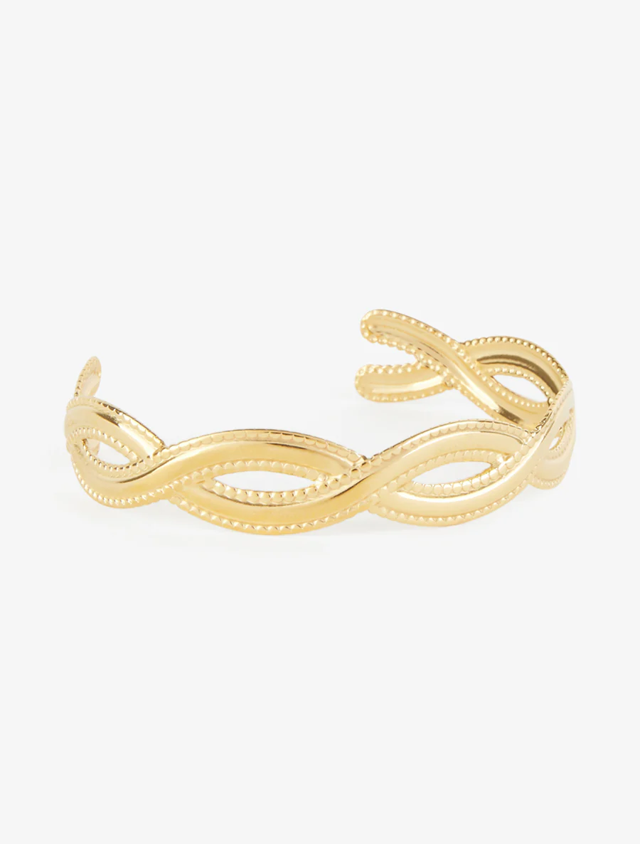 Open armband met bohemien vlechtwerk - Goud - Image 2
