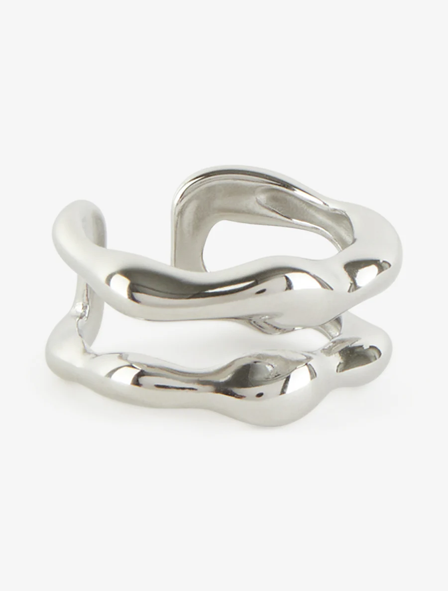 Open ring met gehamerd effect - Geld - Image 2