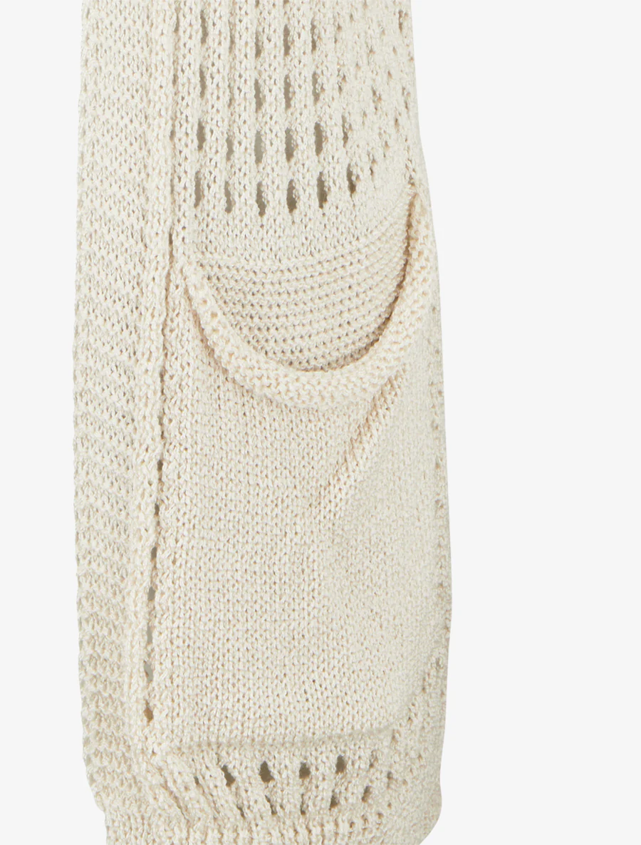 Opengewerkt vest - Beige - Image 3