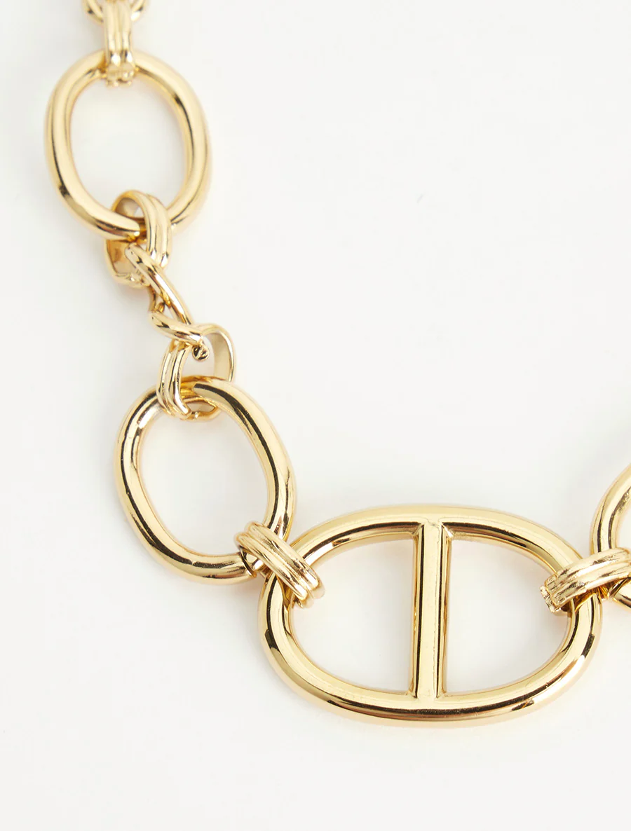 Ovale schakels ketting - Goud - Image 3