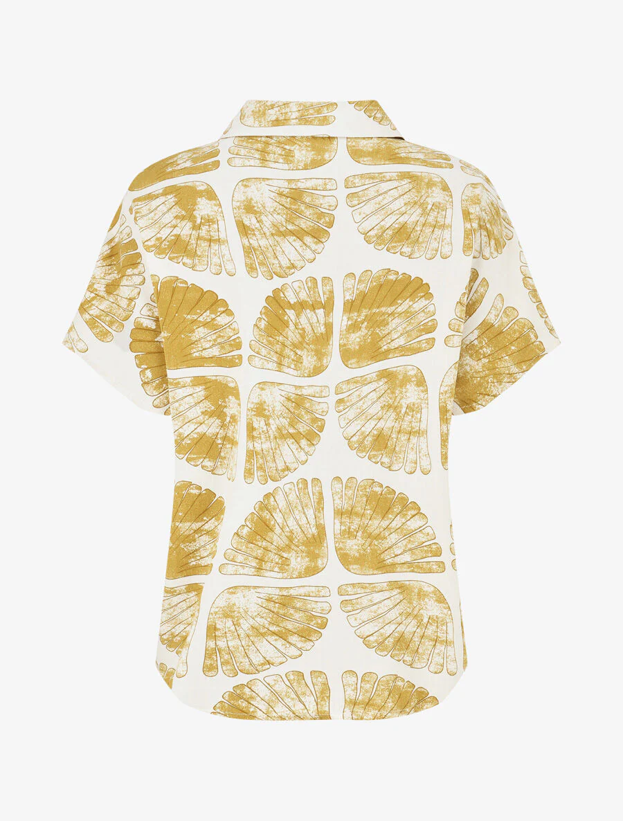 Overhemd en broek met fantasieprint - Mosterd - Image 4