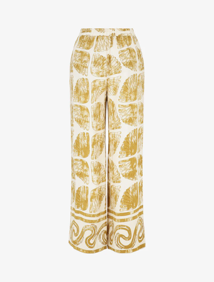 Overhemd en broek met fantasieprint - Mosterd - Image 7