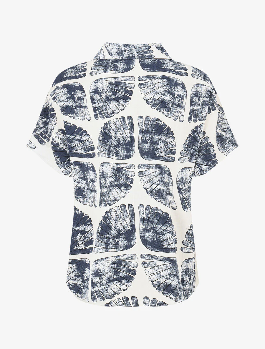Overhemd en broek met fantasieprint - Marineblauw - Image 4