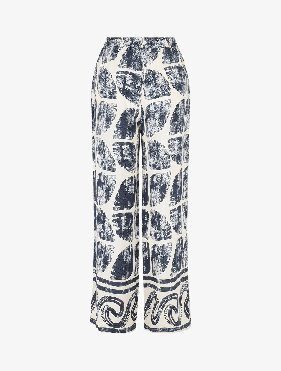 Overhemd en broek met fantasieprint - Marineblauw - Image 7