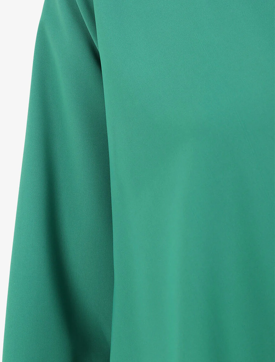Oversized asymmetrische blouse - Groen - Image 3