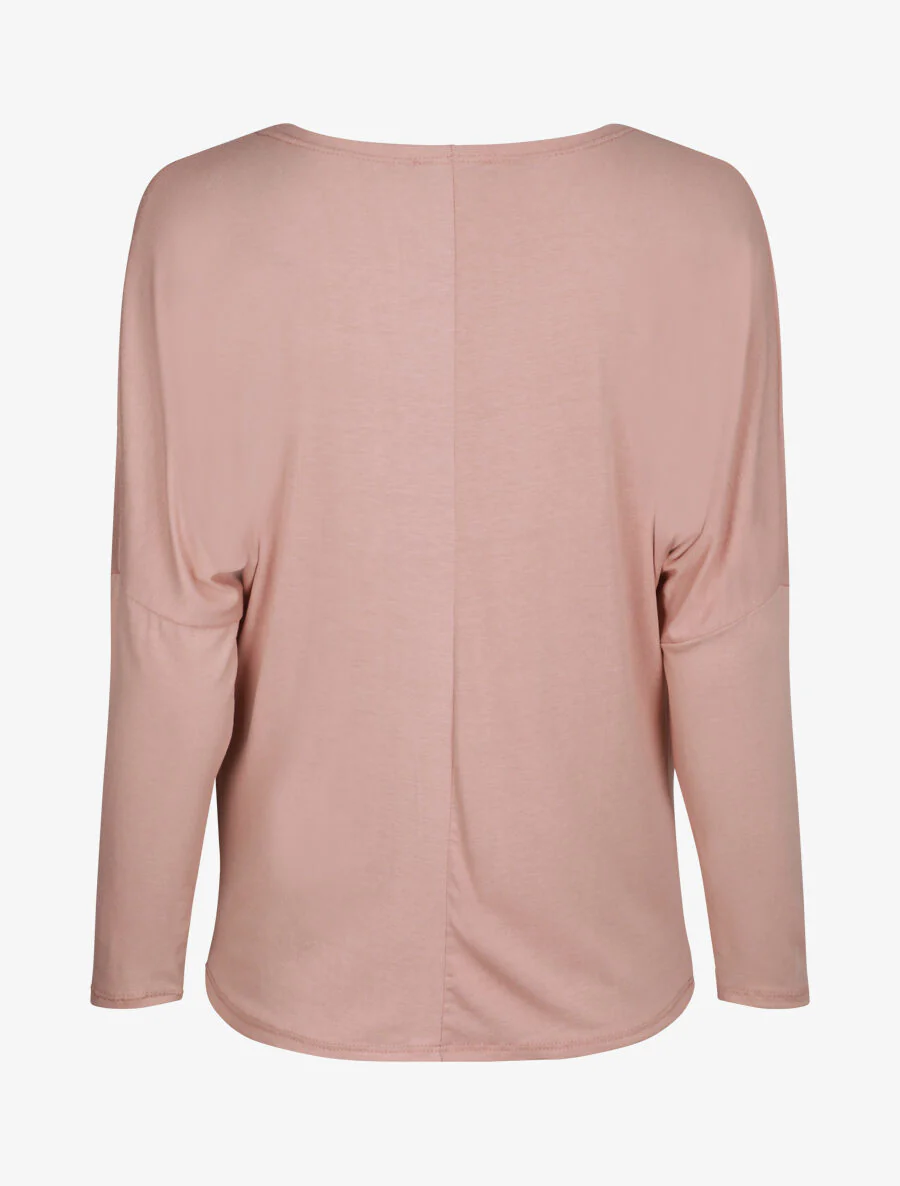Oversized bovenkleding met bénitierkraag - Poederroze - Image 2