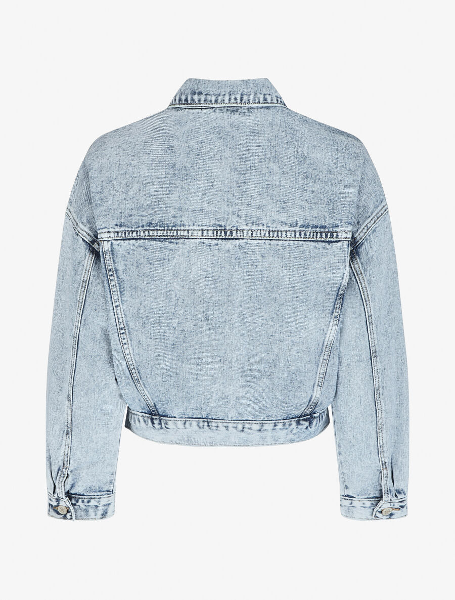 Oversized jeansjas - Lichtblauw - Image 2