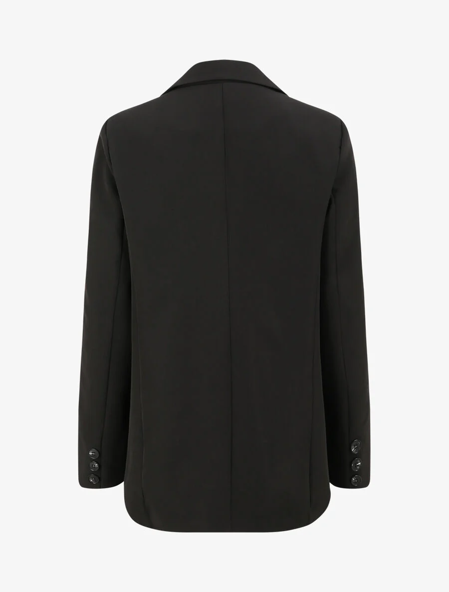 Oversized rechte blazer - Zwart - Image 2