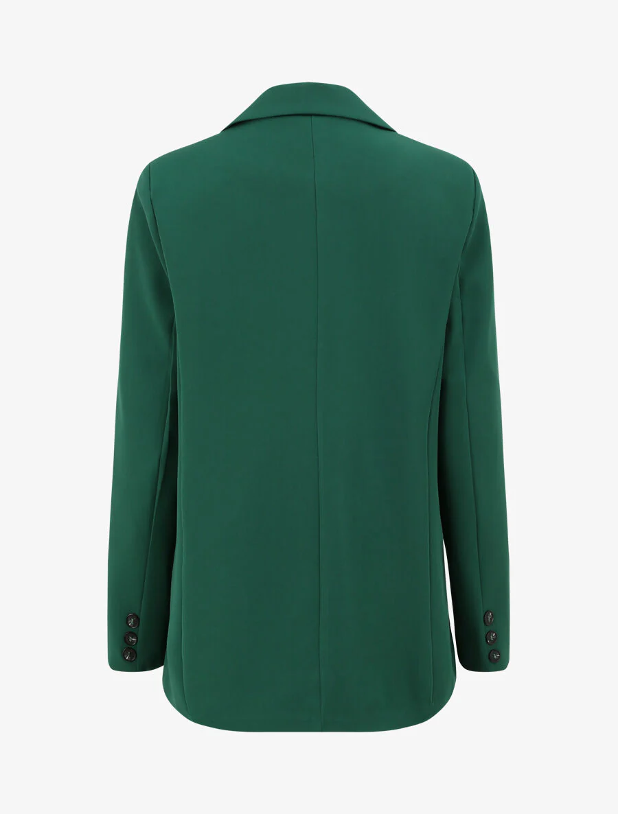 Oversized rechte blazer - Dennengroen - Image 2