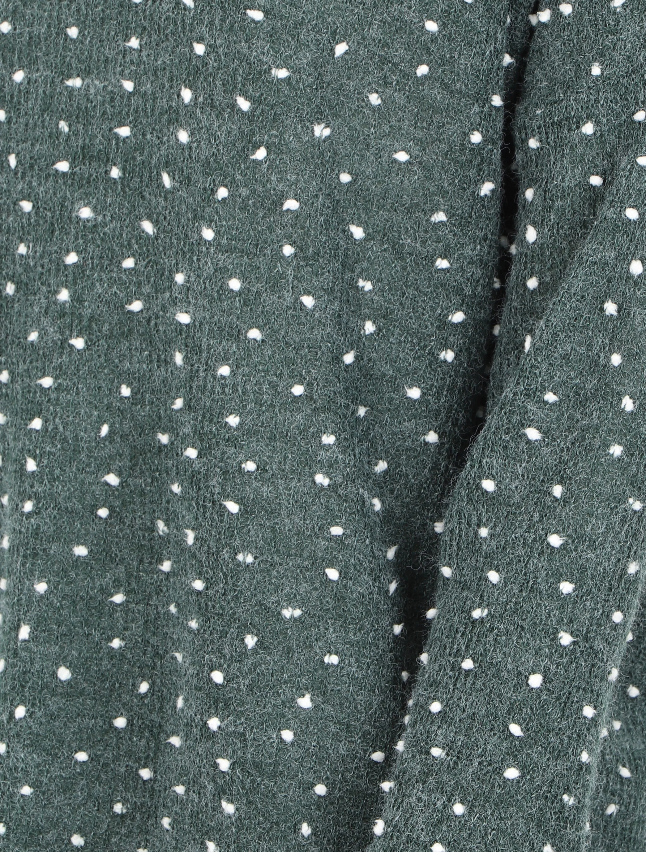 Oversized coltrui met plumetis - Groen - Image 3