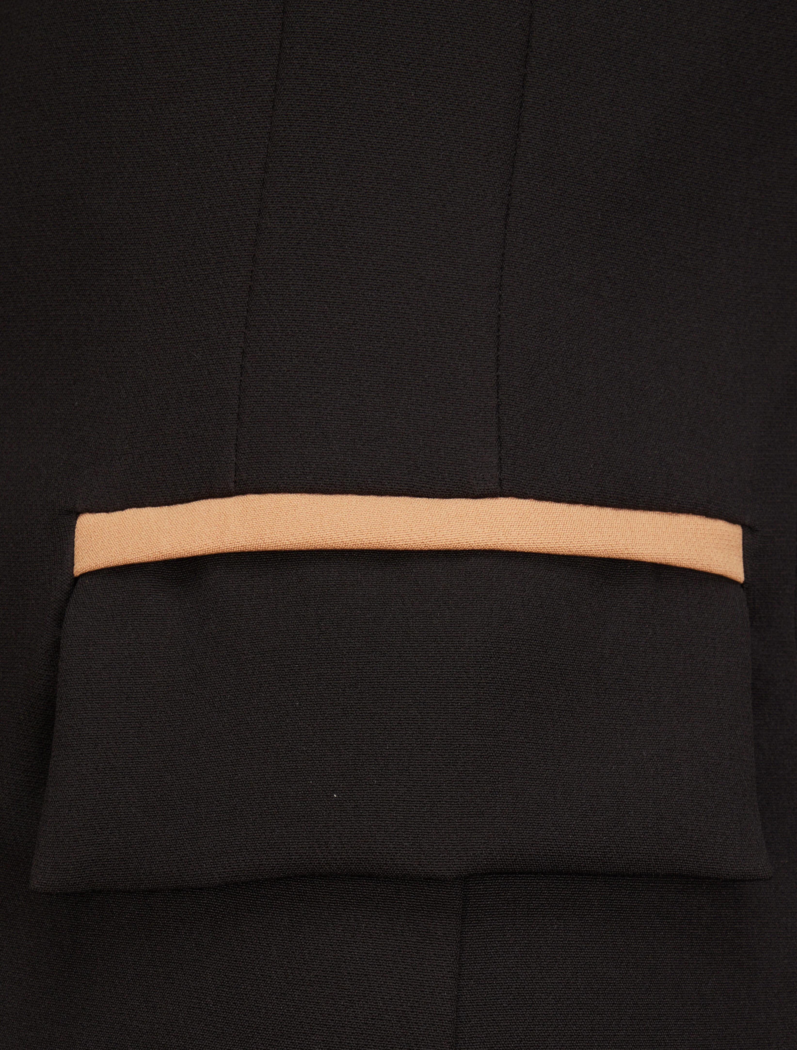 Oversized tweekleurige blazer - Zwart - Image 3