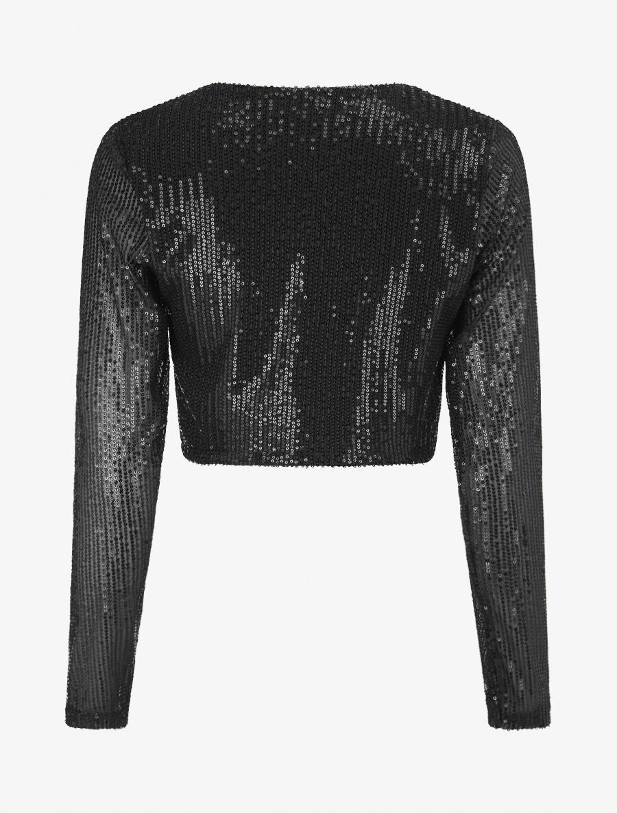 Pailletten bolero - Zwart - Image 2